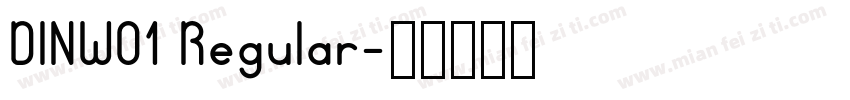 DINWO1 Regular字体转换